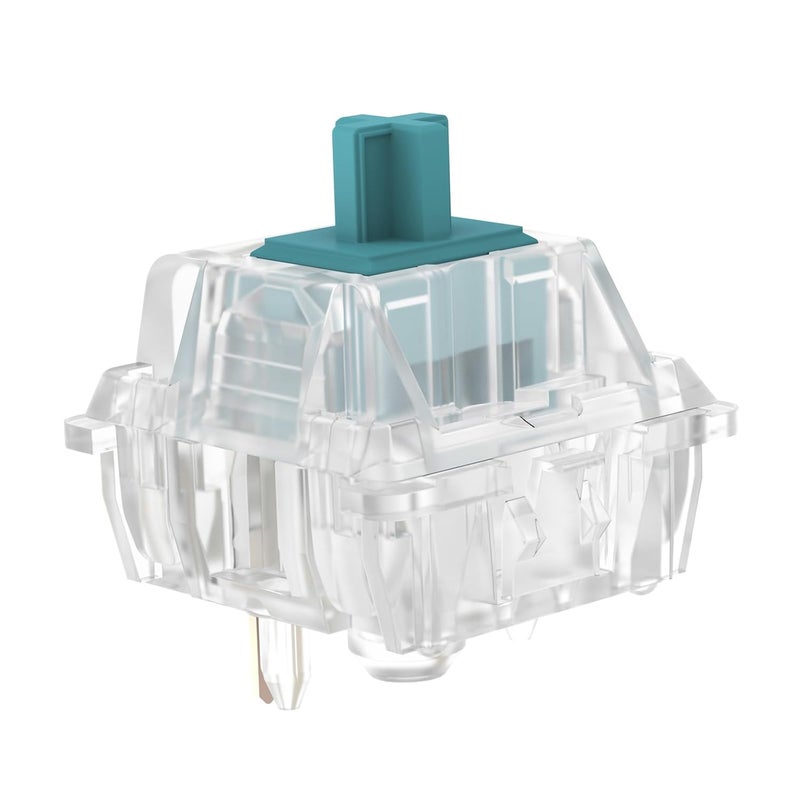 DUROCK T1 Tactile Keyboard Switches, 5 Pins Tactile Switches 67g Gold Plated Spring Heavy Tactile Key Switches Pre-Lubed ( Clear T1, 110pcs) - Image 4